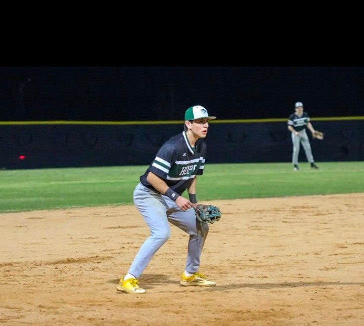 Elijah playing third base